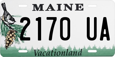 ME license plate 2170UA