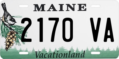 ME license plate 2170VA
