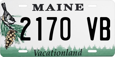 ME license plate 2170VB