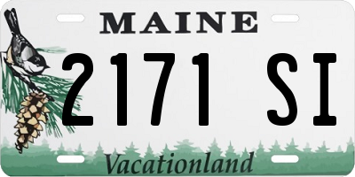 ME license plate 2171SI