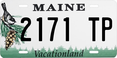 ME license plate 2171TP
