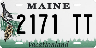ME license plate 2171TT