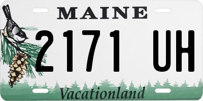 ME license plate 2171UH
