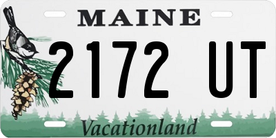 ME license plate 2172UT