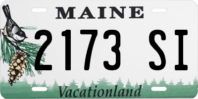 ME license plate 2173SI
