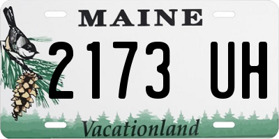 ME license plate 2173UH