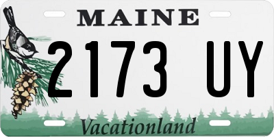 ME license plate 2173UY