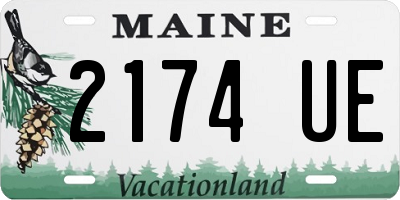 ME license plate 2174UE