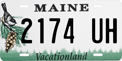 ME license plate 2174UH