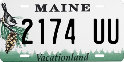 ME license plate 2174UU