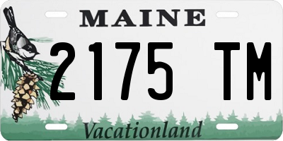 ME license plate 2175TM