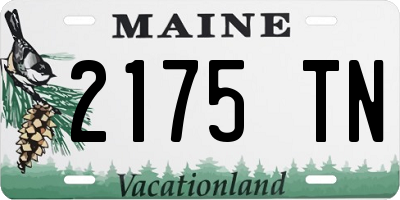 ME license plate 2175TN