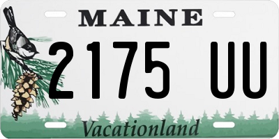 ME license plate 2175UU