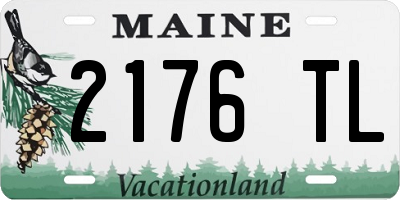 ME license plate 2176TL
