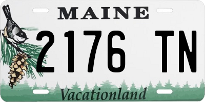 ME license plate 2176TN