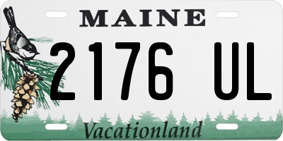 ME license plate 2176UL