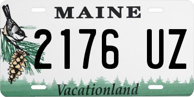 ME license plate 2176UZ