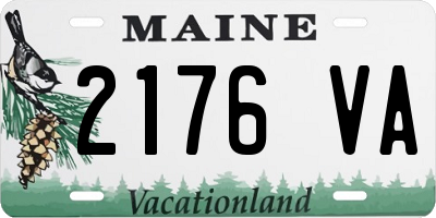 ME license plate 2176VA