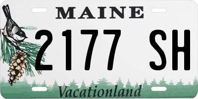 ME license plate 2177SH