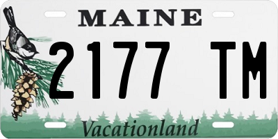 ME license plate 2177TM