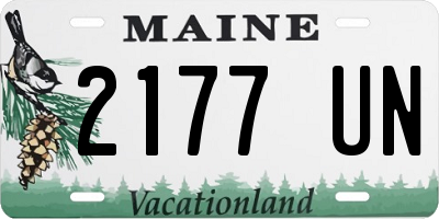 ME license plate 2177UN