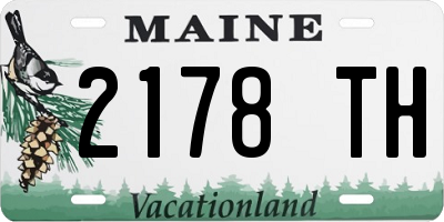 ME license plate 2178TH