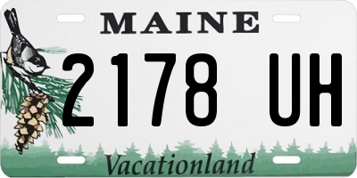 ME license plate 2178UH