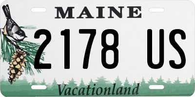 ME license plate 2178US