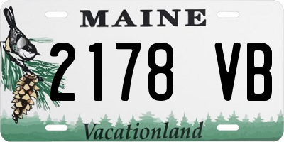 ME license plate 2178VB