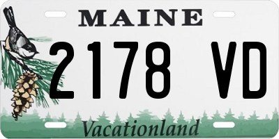 ME license plate 2178VD
