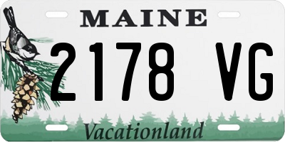 ME license plate 2178VG