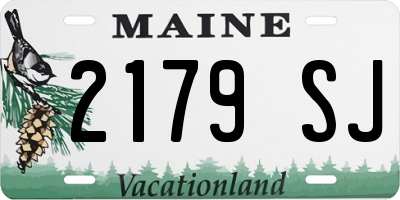 ME license plate 2179SJ