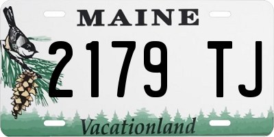 ME license plate 2179TJ