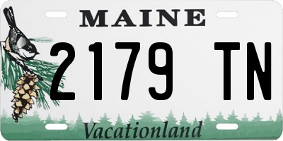 ME license plate 2179TN