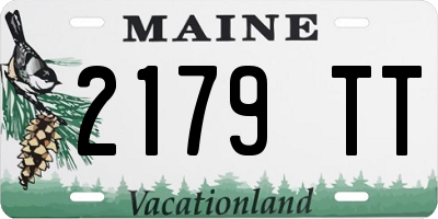 ME license plate 2179TT