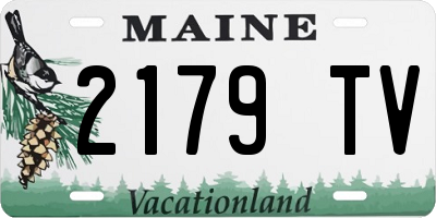 ME license plate 2179TV