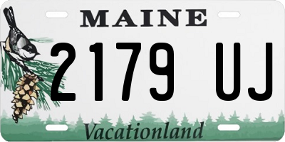 ME license plate 2179UJ