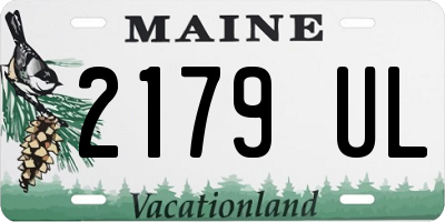 ME license plate 2179UL