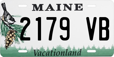 ME license plate 2179VB