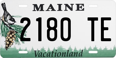 ME license plate 2180TE