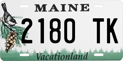 ME license plate 2180TK