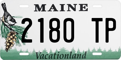 ME license plate 2180TP