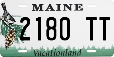 ME license plate 2180TT