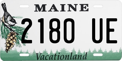 ME license plate 2180UE