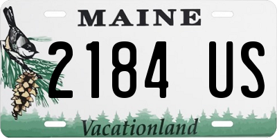 ME license plate 2184US