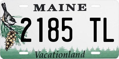 ME license plate 2185TL