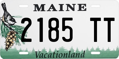 ME license plate 2185TT