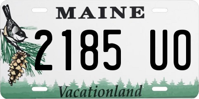 ME license plate 2185UO