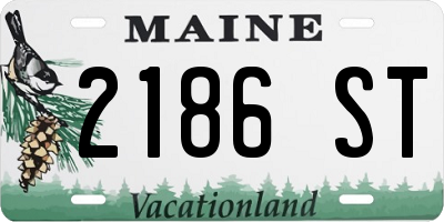 ME license plate 2186ST