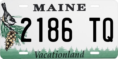 ME license plate 2186TQ